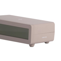 Budík Berlín LCD s nabíjačkou Karlsson KA6156WG, sivá